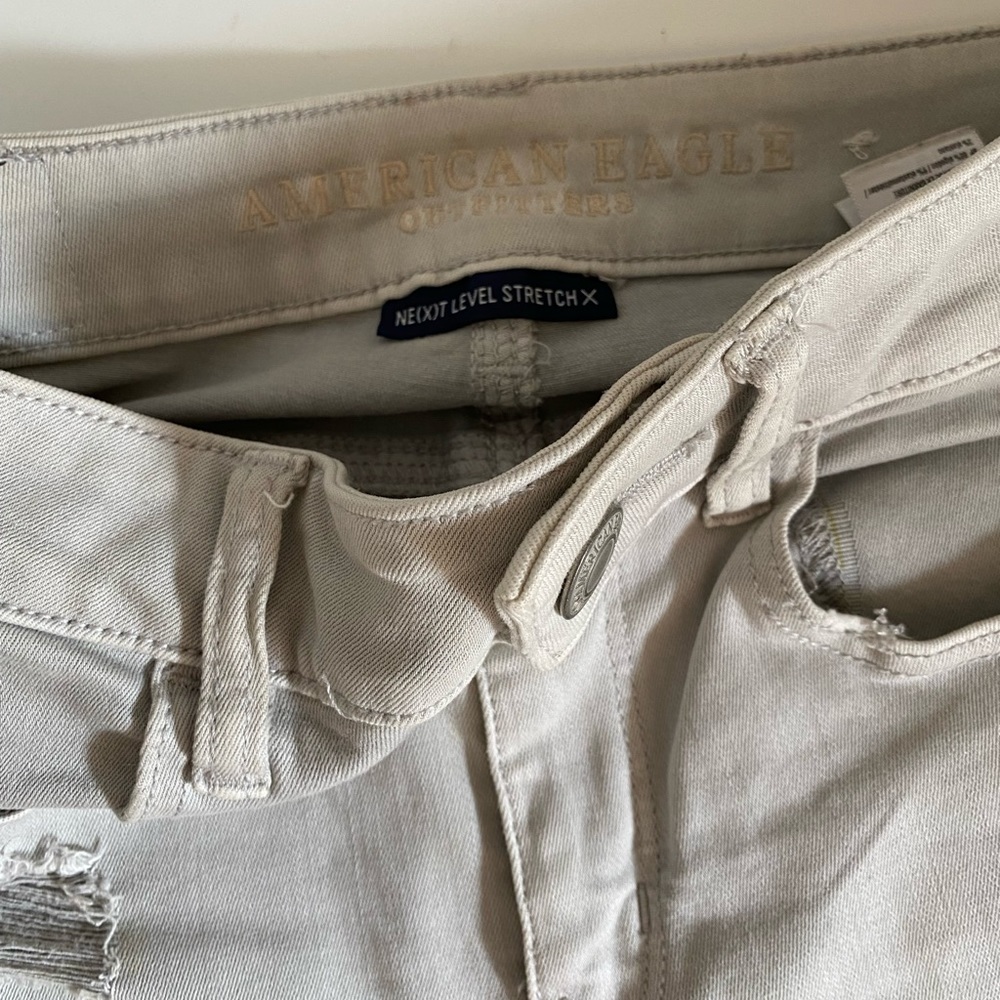 COPY - american eagle grey skinny ripped jeans